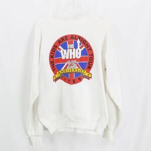 FRUIT OF THE LOOM Vintage 1980s The Who Band Sweatshirt Pullover